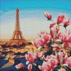 Ideyka Diamentowa Mozaika - Magnolie paryskie 40x40cm