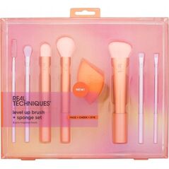 REAL TECHNIQUES_SET Level Up Brush and Sponge πινέλα μακιγιάζ σετ 7 τμχ. + σφουγγάρι μακιγιάζ 14011174 79625439328