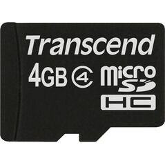Karta Transcend MicroSDHC 4 GB Class 4  (TS4GUSDC4)