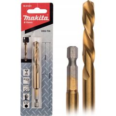 Δραπανο Makita MAKITA DRILL FOR METAL HSS-TIN 1/4" HEX 10.0x102mm 13919995 88381464390