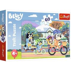 Trefl Puzzle 60 elementów Wesoły Bluey Trefl