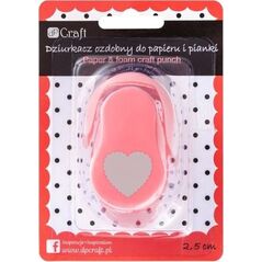 DP Craft Dziurkacz ozdobny do papieru i pianki DPCRAFT 2, 5cm Serce falbanka Dalprint