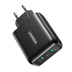Fast Charger UGREEN, 2xUSB-A, 18W, PD 3.0 EU(black) 6941876221370