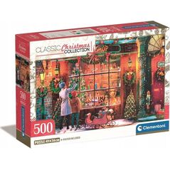 Clementoni CLE puzzle 500 Compact ChristmasOld Toy Shop 35567