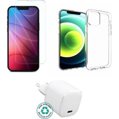 Ładowarka eStuff eSTUFF ES-KIT-IPH13PRO ładowarka do urządzeń przenośnych Telefon komórkowy Przezroczysty, Biały Prąd przemienny Wewnętrzna