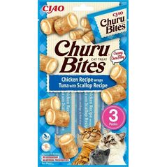 Churu Przysmak CHURU Bites Tuńczyk&Przegrzebki kot 3x10g