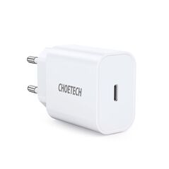 Φορτιστής Ταξιδίου Ταχείας Φόρτισης Choetech Q5004-V5 με Έξοδο USB C PD 20W Λευκό 6932112100566 6932112100566 έως και 12 άτοκες δόσεις