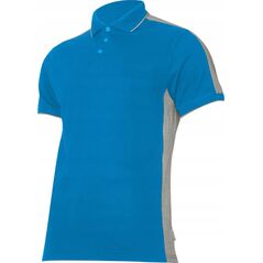 Lahti Pro Koszulka męska Polo 190g/m2 niebiesko-szara r. M