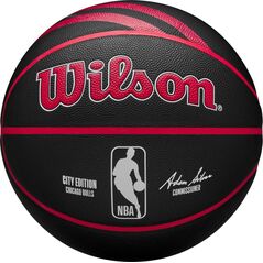 Wilson Wilson NBA Team City Collector Chicago Bulls In/Out Ball WZ4024105XB Black 7 13280022 97512728485