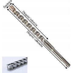 Τρυπάνι Makita ΤΡΥΠΑΝΙ MAKITA SDS NEMESIS DRILL "2" 12*165mm 13528221 88381594134