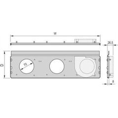 Wentylator SCHROFF Wentylator promieniowy SCHROFF RatiopacPRO AIR, 3 wentylatory, 84 PK, 220 mm