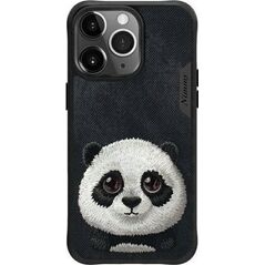 Θήκη Nimmy iPhone 15 Pro 6,1" μαύρο/μαύρο Big Eyed Pet 2.0 Panda 14451338 6971080317453