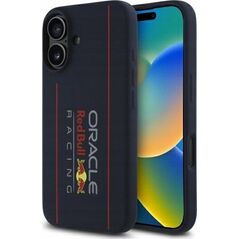Red Bull RBHMP16S24SIOLRV iPhone 16 6.1" hardcase navy blue/navy Silicone Vertical Logo MagSafe