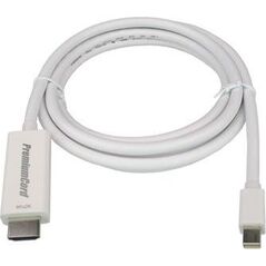 Kabel PremiumCord DisplayPort Mini - HDMI 3m biały (kportadmk04-03)