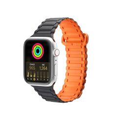 Dux Ducis Strap Armor Apple Watch 4/5/6/7/SE/8/9/10 40/41/42mm black-orange