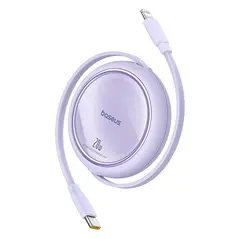Baseus Free2Pull USB-C / Lightning cable 20W 1m (purple)