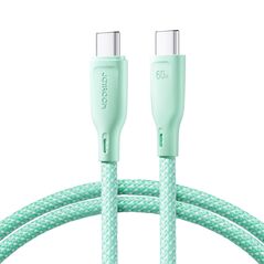 Joyroom Multi-Color Series SA34-CC3 USB-C / USB-C 60W cable 1m green
