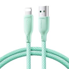 Joyroom Multi-Color Series SA34-AL3 USB-A / Lightning 3A cable 1m green