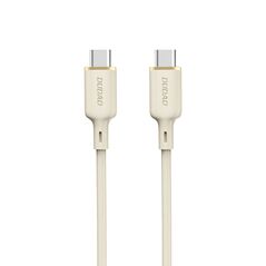 Dudao L7SCC cable USB-C / USB-C 100W 2m beige