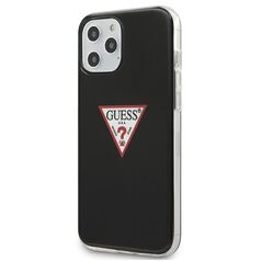 Guess GUHCP12MPCUCTLBK Apple iPhone 12/12 Pro black hardcase Triangle Collection