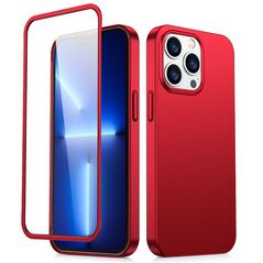 Joyroom 360 Full Case + tempered glass Apple iPhone 13 Pro Max (JR-BP928 red)