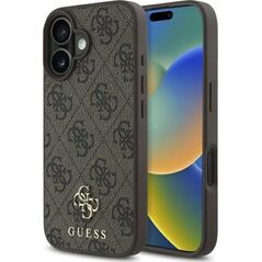 Guess GUHMP16SP4SM4MW iPhone 16 6.1" brown/brown hardcase 4G Small Classic MagSafe