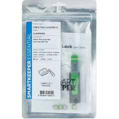 Smartkeeper SMARTKEEPER Mini USB Port Lock Type C 4 - 1x klíč + 4x záslepka, zelená