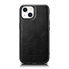 iCarer Leather Oil Wax MagSafe Apple iPhone 14 Plus / 15 Plus black