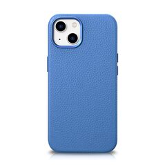 iCarer Litchi Premium Leather MagSafe Apple iPhone 14 Plus / 15 Plus light blue