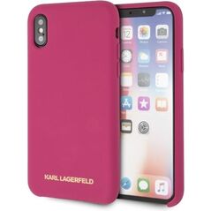 Karl Lagerfeld Karl Lagerfeld KLHCPXSLROG iPhone X/Xs hardcase różowy/fushia Silicone