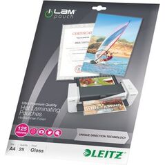 Leitz Folia do laminowania 125mic, A4, 25 sztuk (7482-00-00)