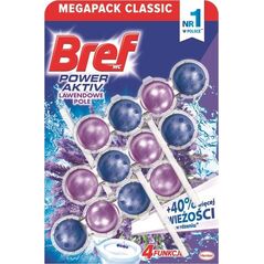 Bref Zawieszka do WC Bref Active Lawenda 3x50g uniwersalny