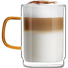 Vialli Design Komplet 2 szklanek z podwójną ścianką Amber 350 ml 8593