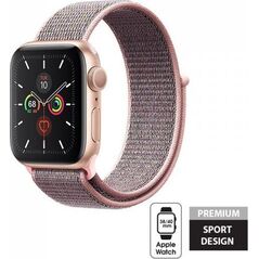 Crong Crong Nylon Band - Pasek sportowy Apple Watch 38/40 mm (Light Pink)