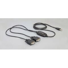 Adapter USB Delock USB - RS-232 x2 Czarny  (61886)