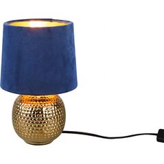 Lampa stołowa lampa stołowa Sophia 26 x 16 cm E14 ceramiczna 40W niebieska