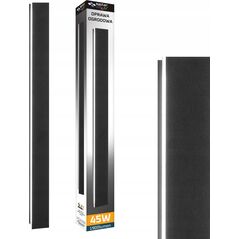 Kinkiet LVT LVT Lara 1576 kinkiet zewnętrzny lampa ścienna 1x45W LED 4000K czarny