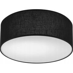 Lampa sufitowa Lamkur Lamkur Vivian 48444 plafon lampa sufitowa koło 1x60W E27 czarny/biały