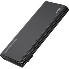 Powerbank Veger VEGER powerbank 25 000 mAh z wbudowanymi kablami Typ C / Lightning PD 130W TCE130 (W2503) czarny
