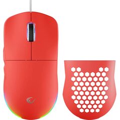 Rampage BLINK myszka gamingowa przewodowa USB, 12800 DPI, RGB, sensor optyczny, czerwona