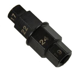 Geko Nasadka osi przedniego koła 17mm*19mm*22mm*24mm (100)