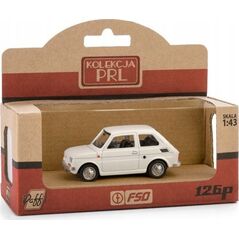 Daffi Pojazd PRL Fiat 126p biały