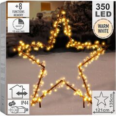 Vilde Gwiazda świecąca zewnętrzna metalowa 350 LED 121 cm