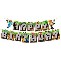 GoDan Banner Minecraft Happy Birthday