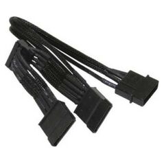 Nzxt 0.2m,  (Rozgałęźnik Molex na 3x SATA 20cm - opływowy czarny ( CB-43SATA ))