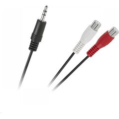 Adapter AV Jack 3.5mm - RCA (Cinch) x2 czarny (KPO3872)