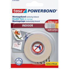 Tesa tesa Powerbond Montageband Indoor 1,5m 19mm