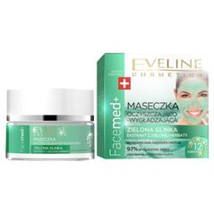 Eveline Facemed+ Maseczka oczyszczająco-wygładzająca Zielona Glinka 50ml