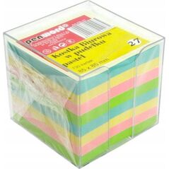 Polsirhurt Kostka biurowa 730 kartek w pudełku 85x85x70mm pastelowe kolory KB-27