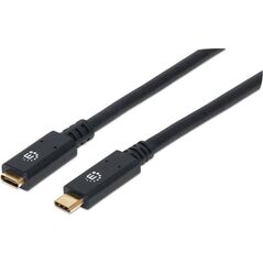 Kabel USB Manhattan USB-C - USB-C 1 m Czarny (355681)
